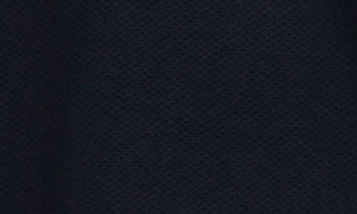 Shop Madewell Johnny Collar Heavyweight Mesh Polo In Dark Navy