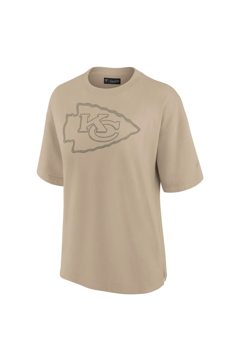 Women's Fanatics Signature Khaki Kansas City Chiefs Elements Oversized T-Shirt, Alternate, color, Khaki