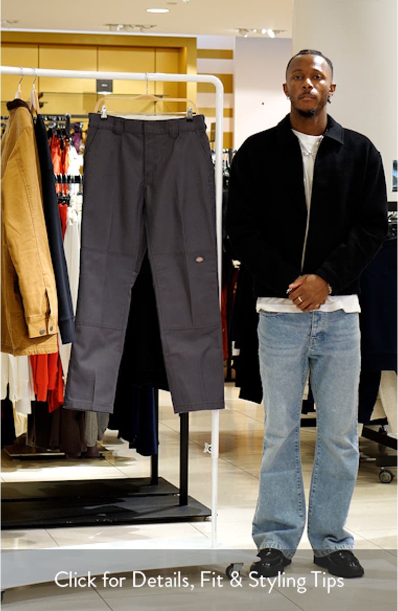 Men's R2R Slim Straight Double Knee Pants, sales video thumbnail