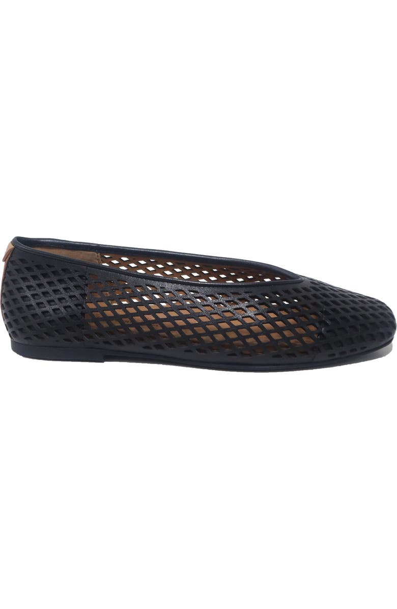 Gentle Souls Willow Perf Ballet Flat, Alternate, color, Black Leather