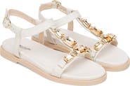 NeroGiardini Jeweled T-Strap Sandal