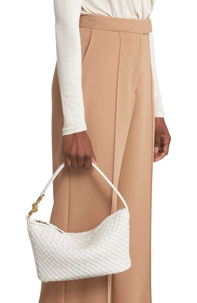 Bottega Veneta Padded Intrecciato Knot Shoulder Bag, Alternate, color,