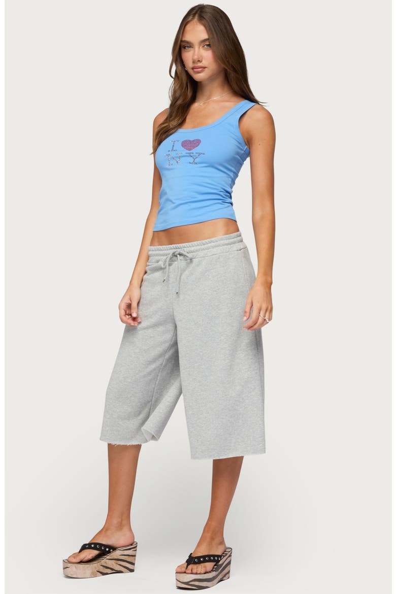Amika Oversized Bermuda Shorts, Alternate, color, GRAY-MELANGE