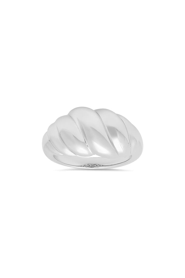 Domed Shrimp Ring, Main, color, SILVER