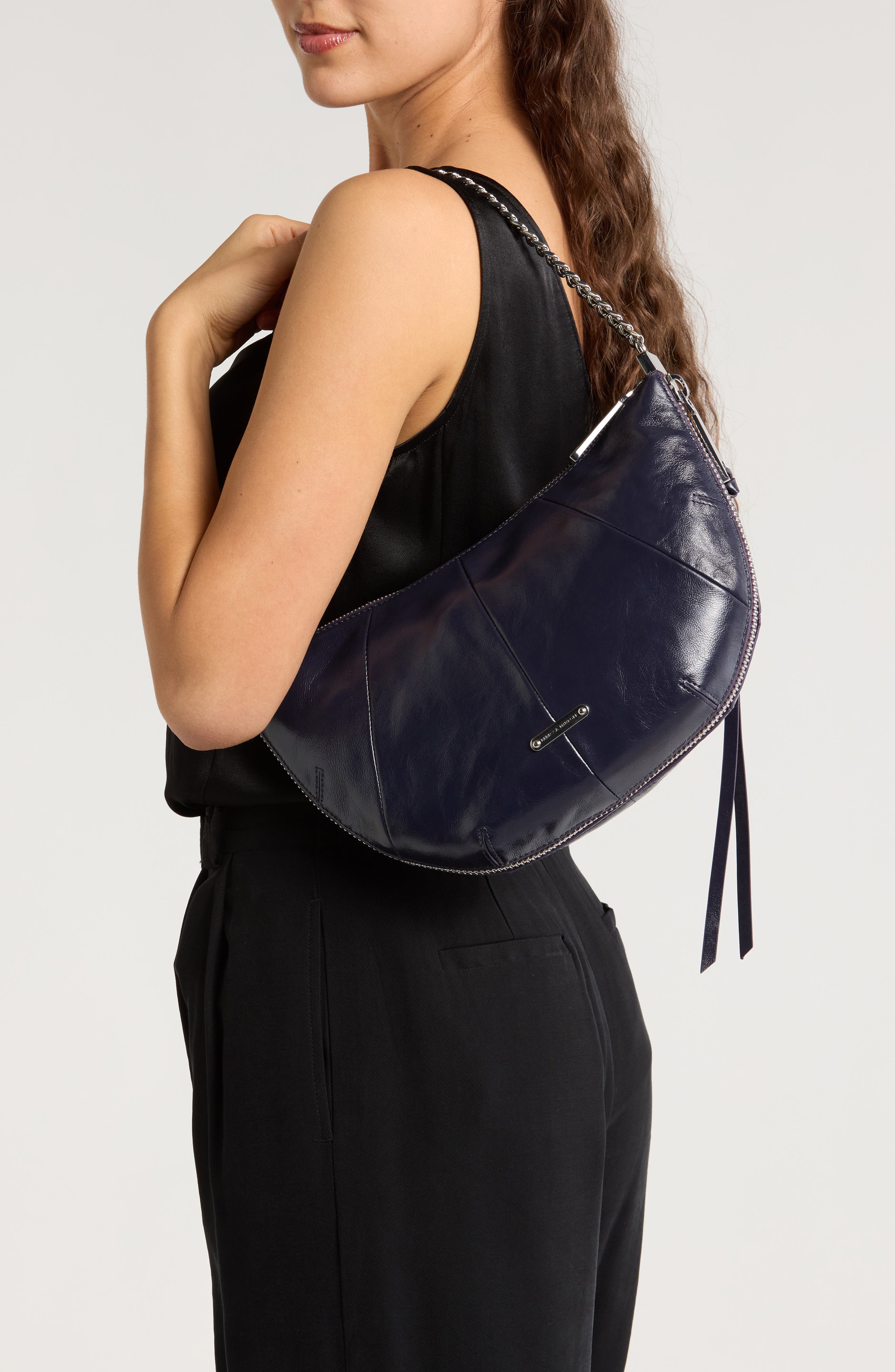 Rebecca Minkoff Zip Around Leather Crossbody Bag, Alternate, color, 