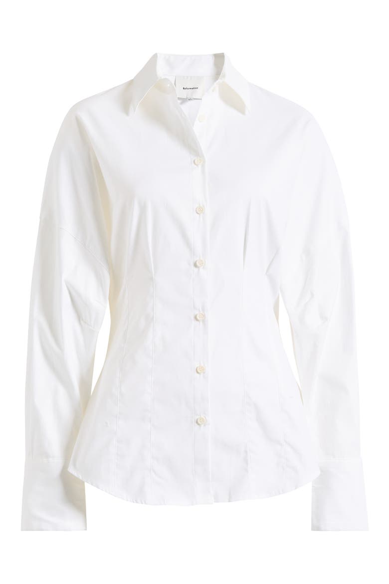 Vanta Stretch Poplin Button-Up Shirt, Alternate, color, BRIGHT WHITE