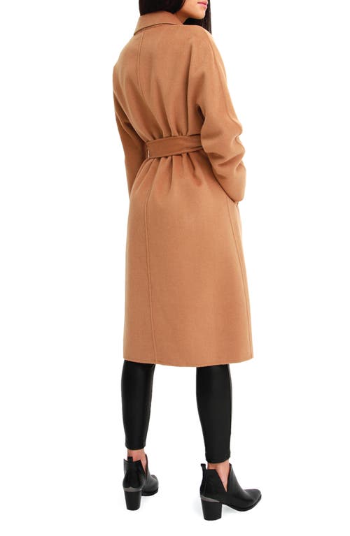 Belle & Bloom Boss Girl Double Breasted Wool Coat In Brown