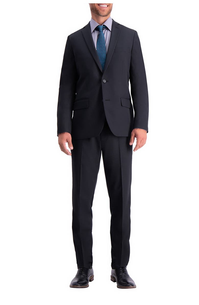 HAGGAR The Active Series<sup>™</sup> Herringbone Slim Fit Suit Separate Jacket, Main, color,