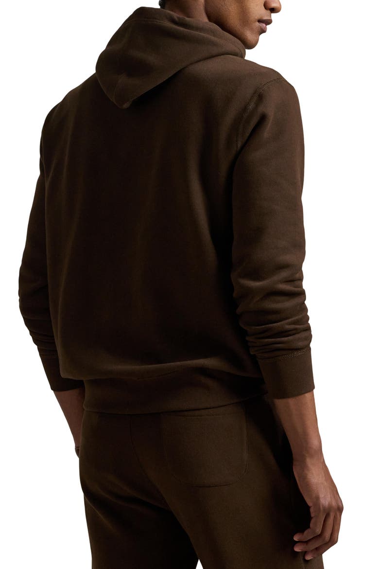 Cotton Blend Fleece Hoodie, Alternate, color, NUTMEG BROWN