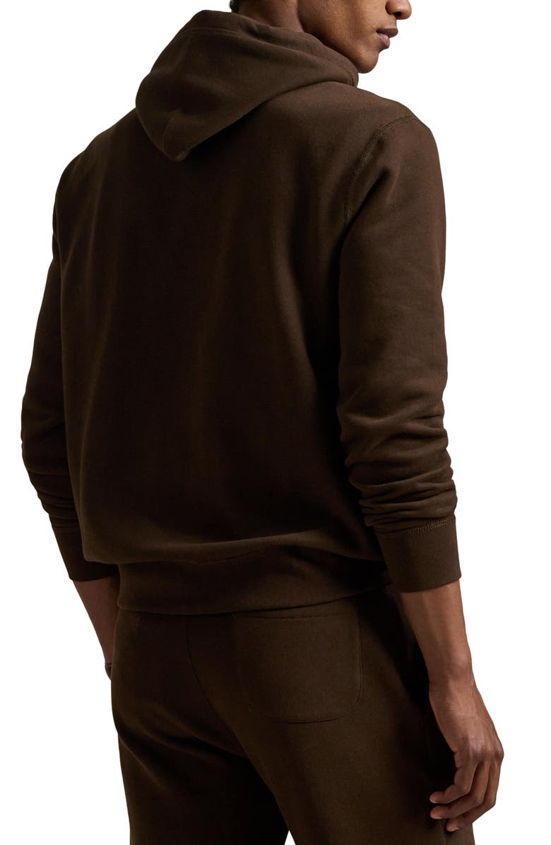 Polo Ralph Lauren Cotton Blend Fleece Hoodie, Alternate, color, Nutmeg Brown