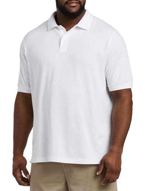 Big & Tall Piqué Mesh Short-Sleeve Polo Shirt