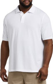 B+T Essentials Big & Tall Piqué Mesh Short-Sleeve Polo Shirt