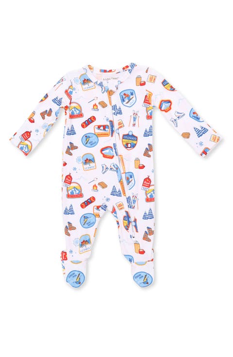 Ski Patches Two Way Zip Footie
