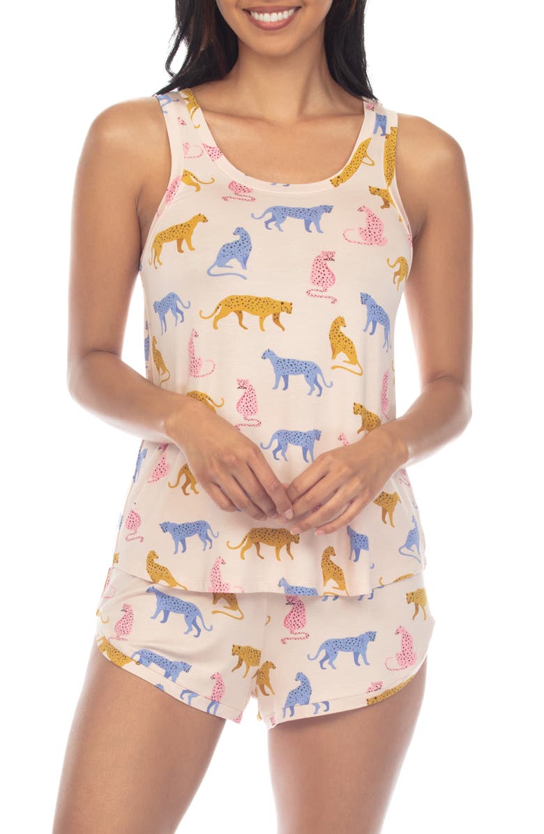 Honeydew Good Times Short Pajamas, Main, color, Multicolor Cheetahs