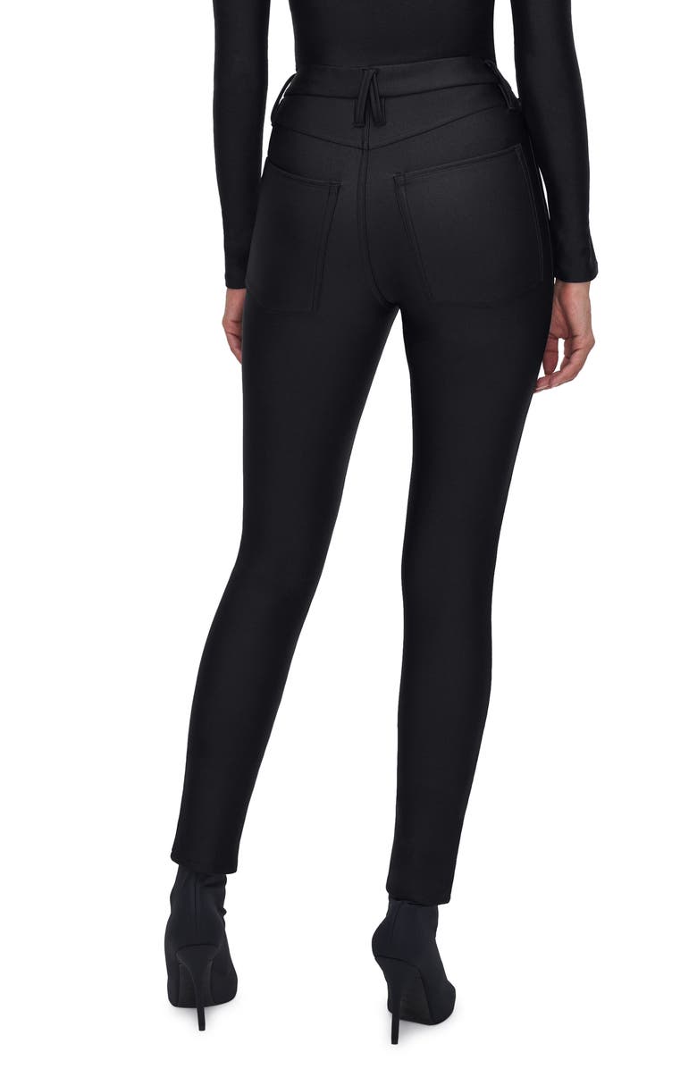 Good American Good Waist High Shine Compression Leggings, Alternate, color,