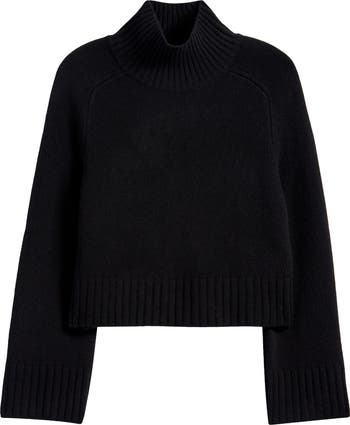 Reformation Brooke Crop Cashmere Turtleneck Sweater Nordstrom