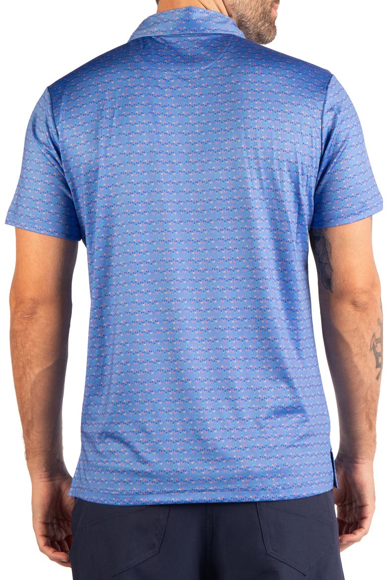 Twinkling Lights Performance Polo, Alternate, color, BLUE