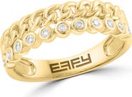EFFY Diamond Curb Chain Band Ring