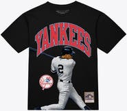 Mitchell & Ness Men's Mitchell & Ness Derek Jeter Black New York Yankees Photo Arch Player Graphic T-Shirt