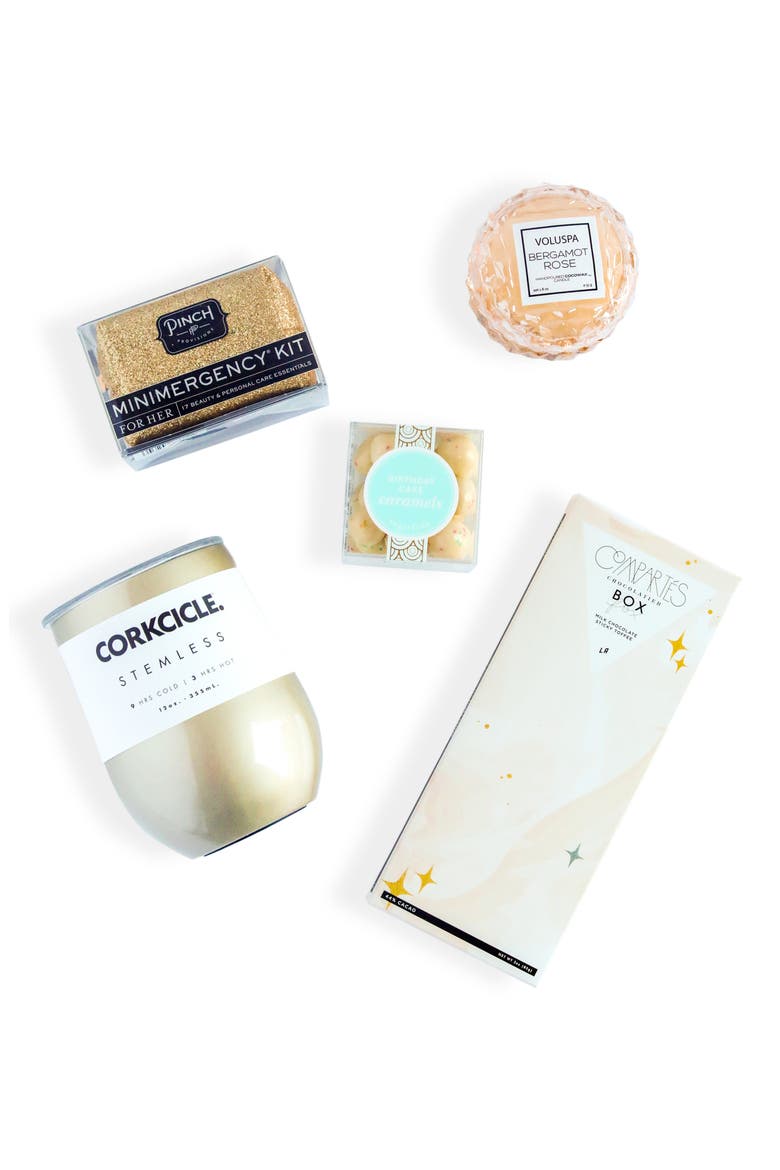 Birthday Gift Box, Alternate, color, NUDE