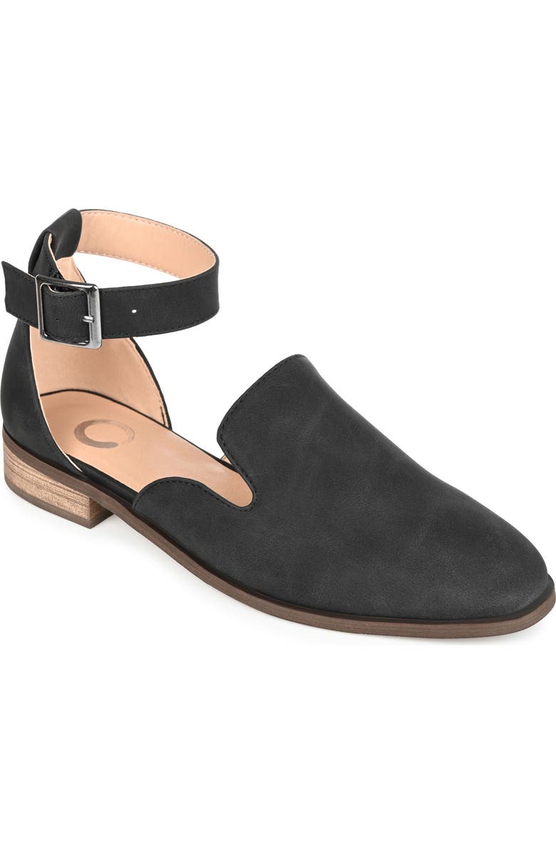 Journee Collection JOURNEE Loreta Ankle Buckle Flat, Main, color,