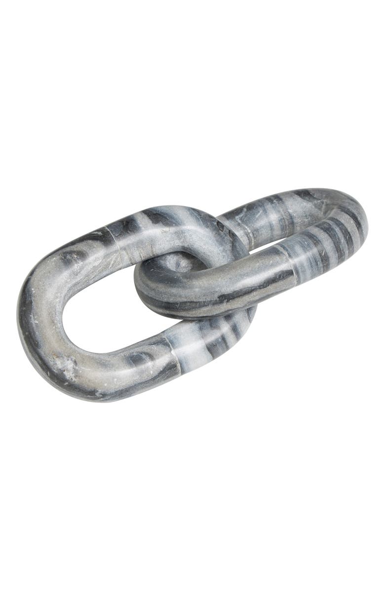 VIVIAN LUNE HOME Marble Chain Sculpture, Main, color,