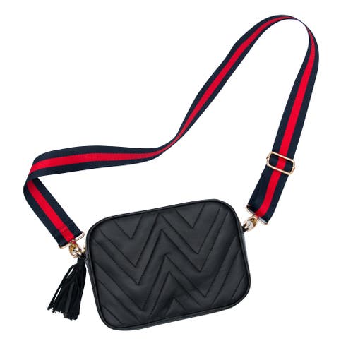 The Artisan & Company Mini Quilted Leather Camera Bag In Black