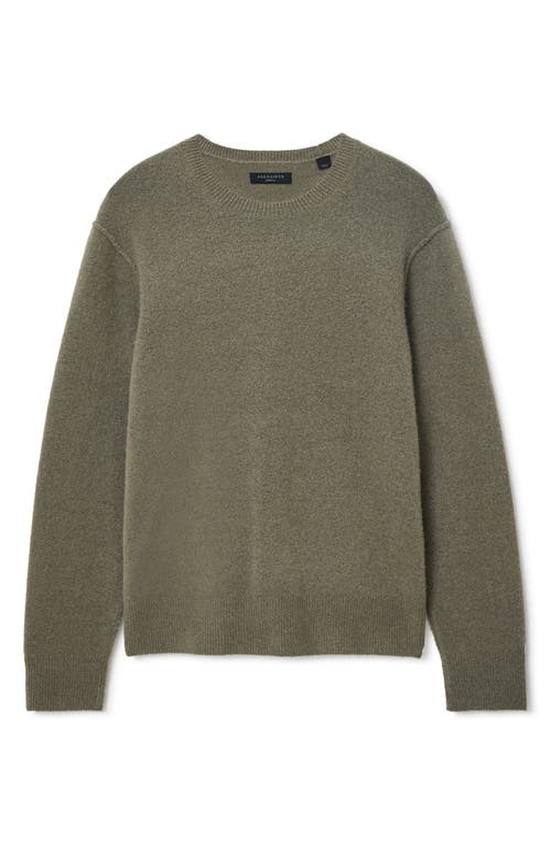 Allsaints Patern Crewneck Sweater In Green