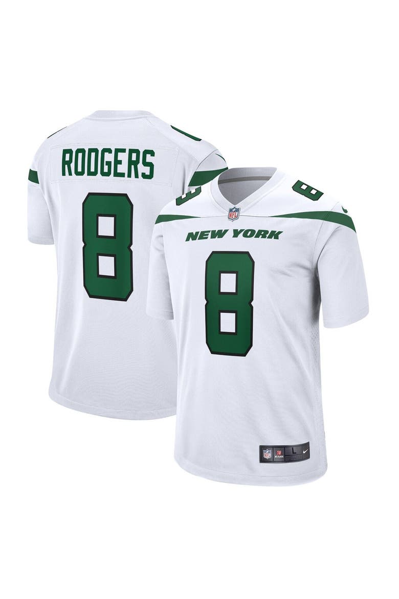 Nike Men's Nike Aaron Rodgers White New York Jets Game Jersey (Men