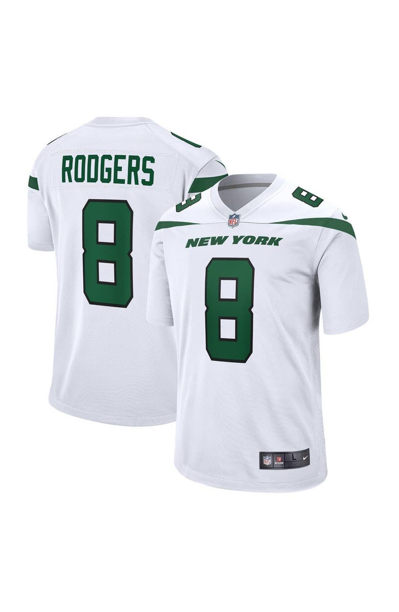 Nike Men's Nike Aaron Rodgers White New York Jets Game Jersey, Main, color, White