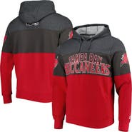 STARTER Men's Starter Heather Charcoal/Red Tampa Bay Buccaneers Extreme Pullover Hoodie
