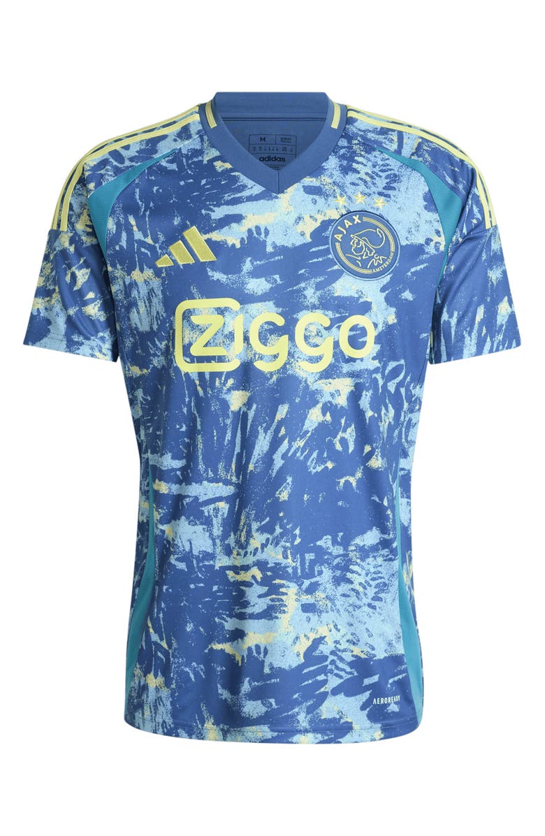 adidas Kids' Ajax Away Amsterdam Jersey, Alternate, color, Crew Blue