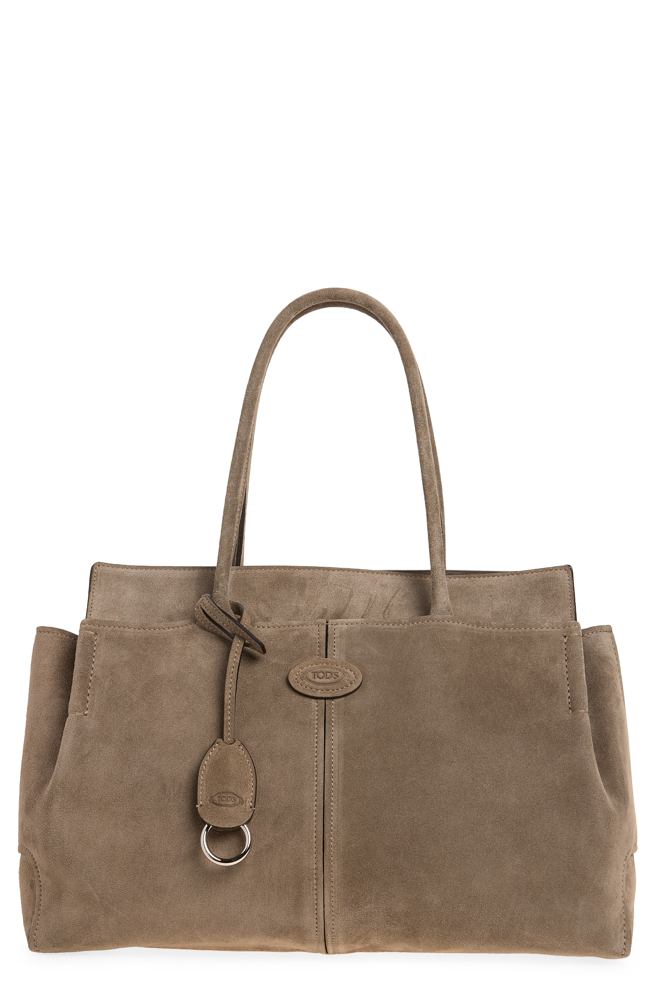 Shopping Leather Tote, Main, color, ARGILLA SCURO