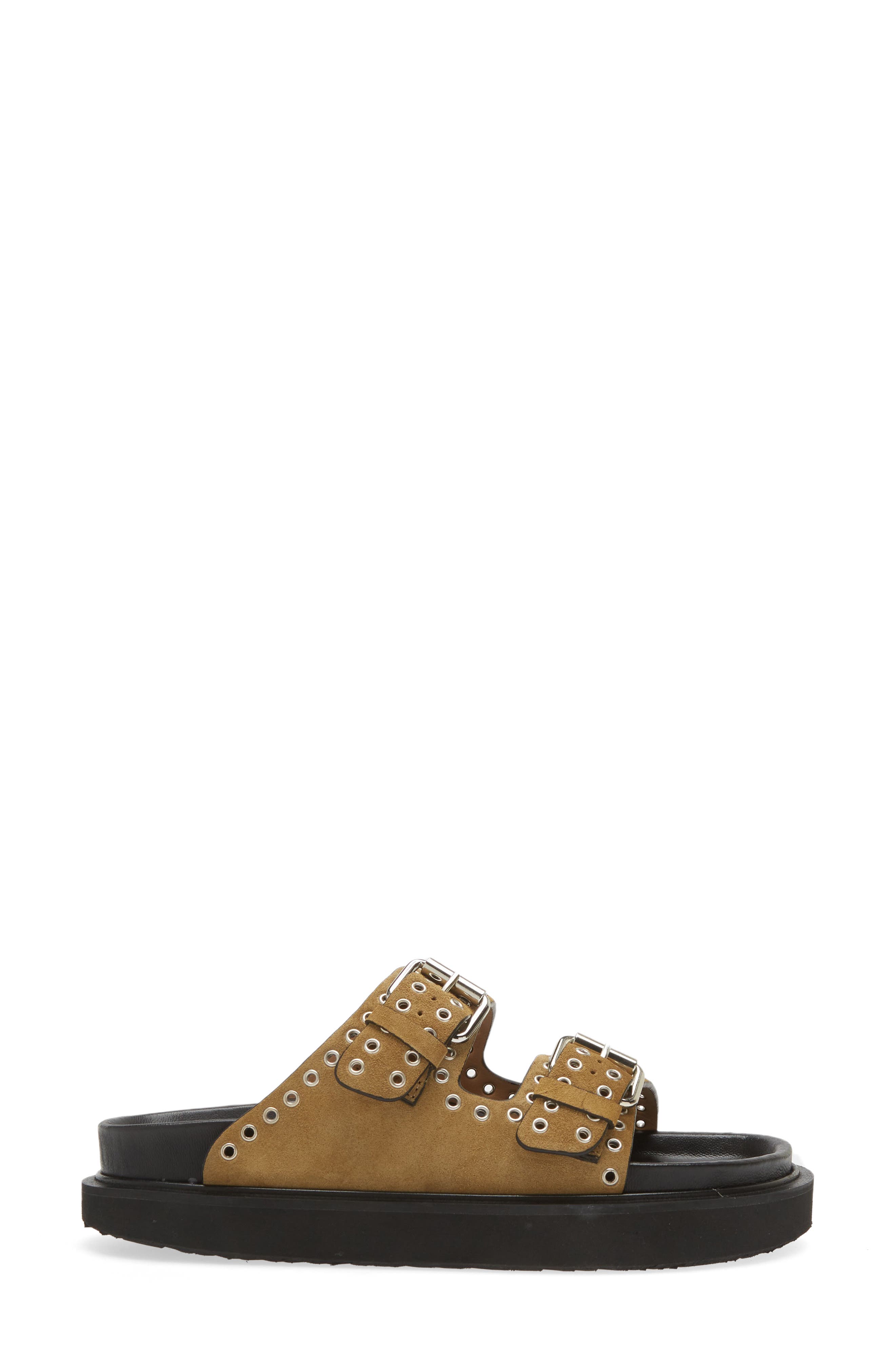 Isabel Marant Lennya Studded Slide Sandal, Alternate, color, 