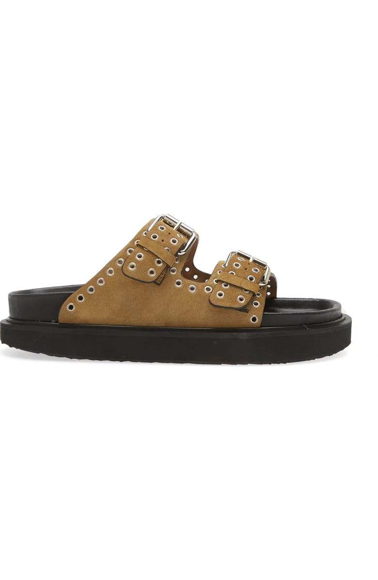 Isabel Marant Lennya Studded Slide Sandal, Alternate, color,