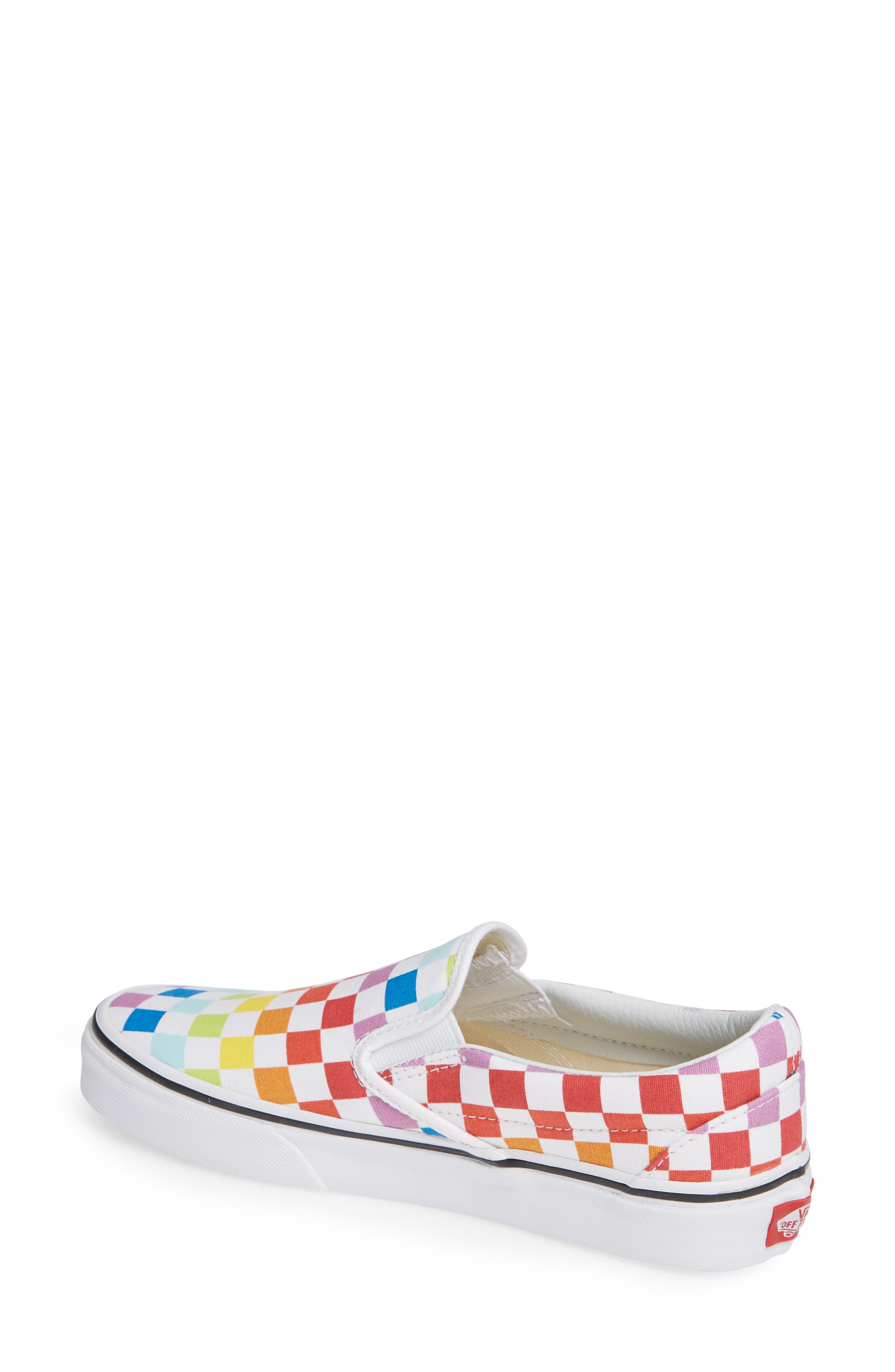'Classic' Slip-On, Alternate, color, RAINBOW/ TRUE WHITE