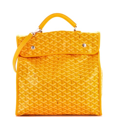 Saint Leger Briefcase Backpack Coated Canvas