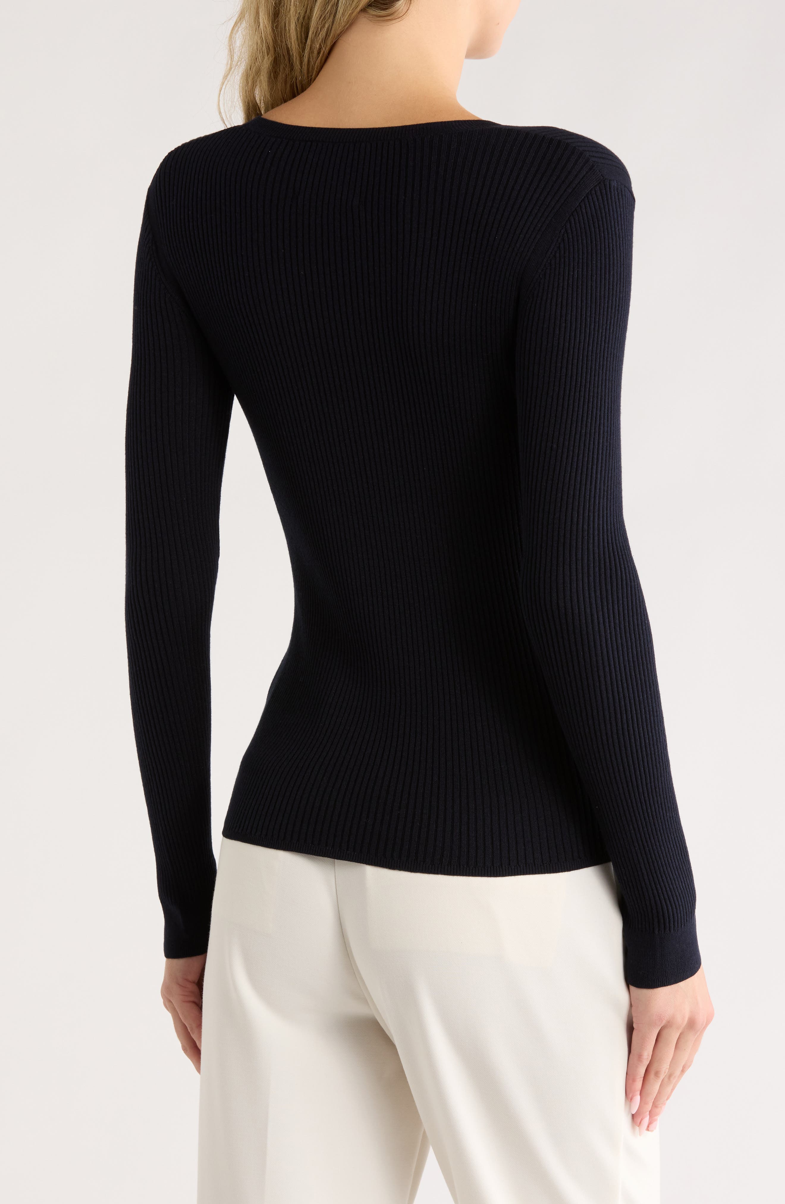 Secondskin Ribbed Wool Sweater - image 2