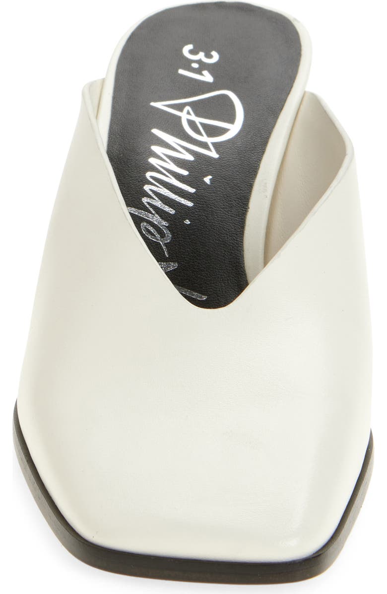 3.1 Phillip Lim Leather Mule, Alternate, color, Antique White