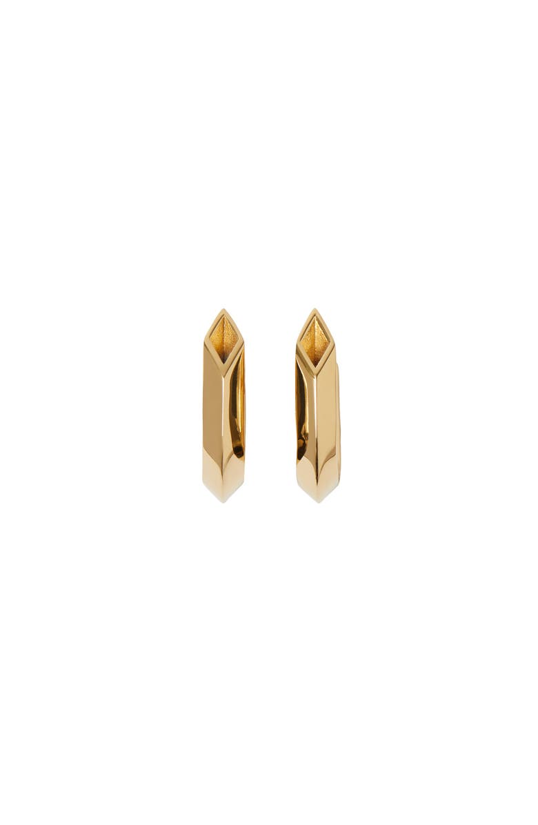 Burberry Hollow Spike Earrings, Main, color, Gold