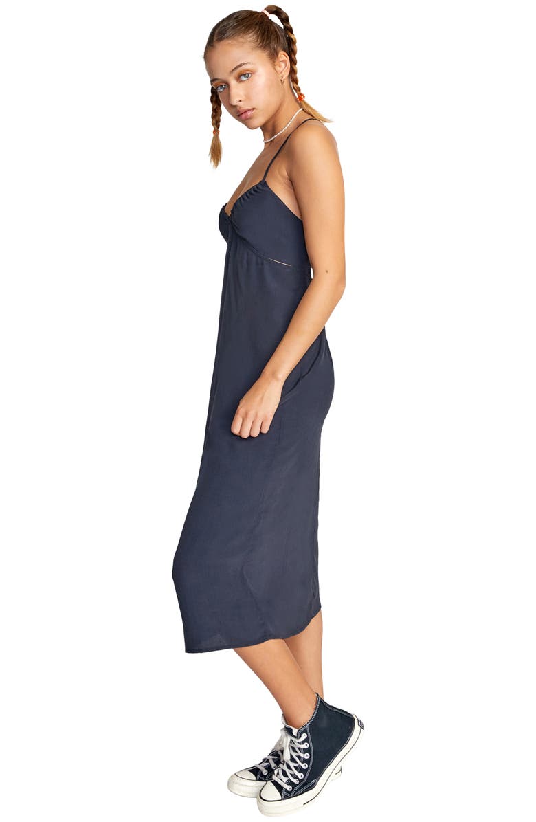 RVCA No Judgement Cutout Midi Dress, Alternate, color, 