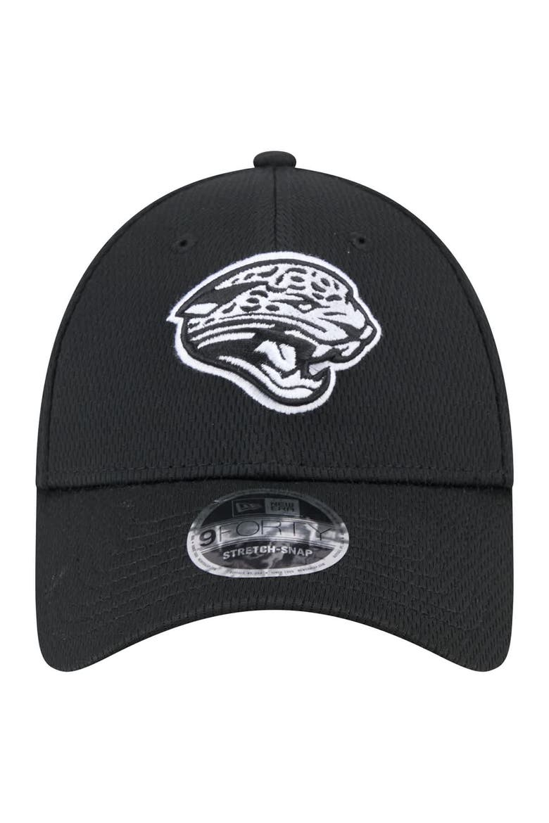 Men's New Era Black Jacksonville Jaguars Main B-Dub 9FORTY Adjustable Hat, Alternate, color, Black
