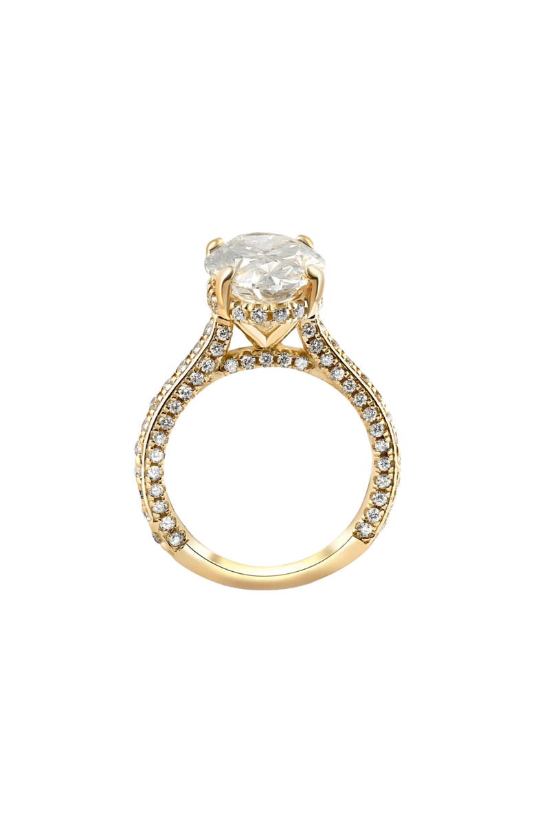 Bliss Diamond Certified 6.70Ct TW Oval Lab Grown Diamond Engagement Ring 14k Gold, Alternate, color,