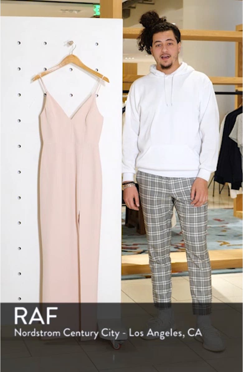 The Maisle Scuba Crepe Column Gown, sales video thumbnail