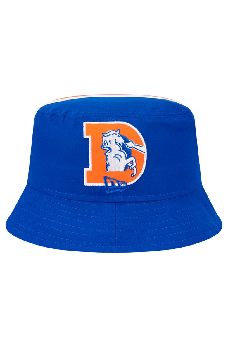 New Era Men's New Era Royal Denver Broncos Helmet Bucket Hat, Alternate, color,