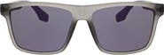 Hurley 56mm Flat Top Polarized Square Sunglasses