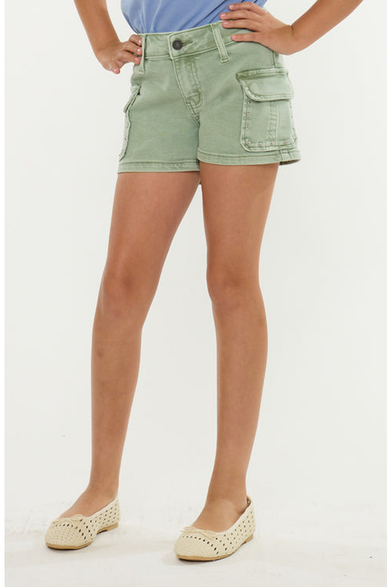 Izzie Mid Rise Shorts, Main, color, Olive