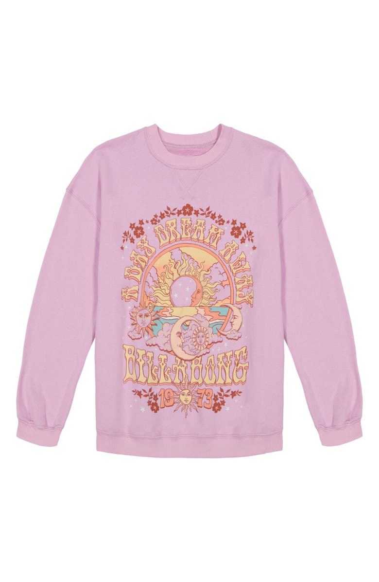 Billabong Kids' Day Dreaming Oversize Graphic Sweatshirt, Main, color, 