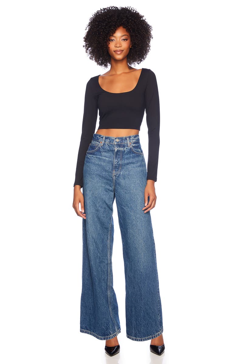 Susana Monaco Low Scoop Crop Top, Alternate, color, 