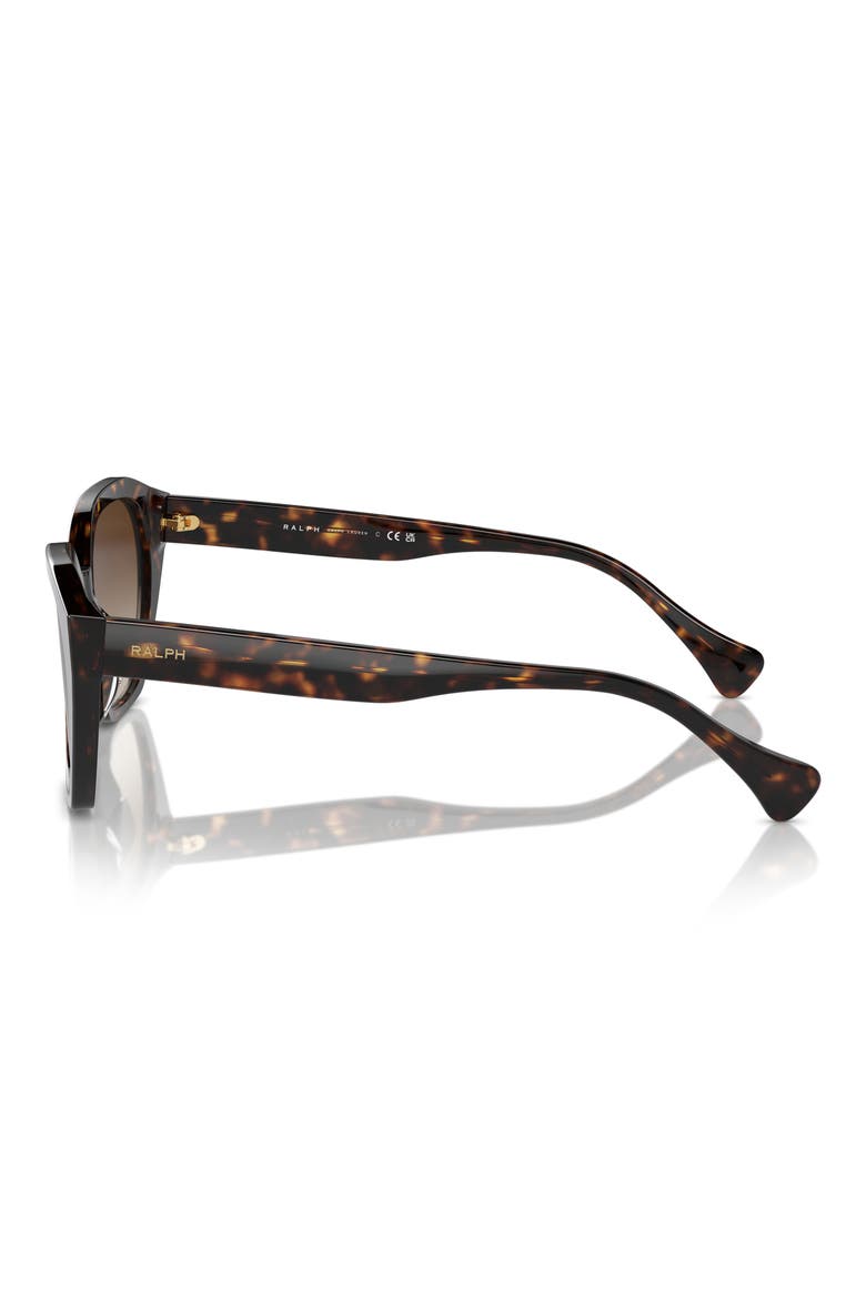 54mm Cat Eye Sunglasses, Alternate, color, SHINY DARK HAVANA / BROWN